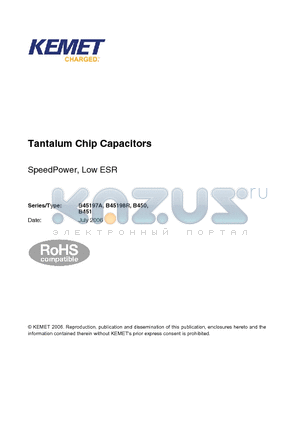 B45198R4157M206 datasheet - SpeedPower, Low ESR