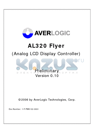 AL320A-LF datasheet - Analog LCD Display Controller