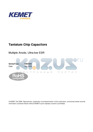 B45396R6477M599 datasheet - Multiple Anode, Ultra-low ESR