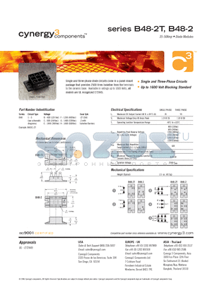 B481E-2 datasheet - 35-50Amp,Diode Modules