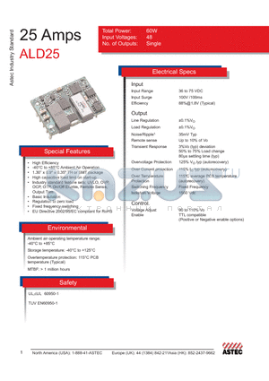 ALD12A48 datasheet - High Efficiency