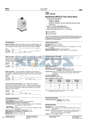 CKF-38-70010 datasheet - Mid-Priced CMOS IC Time Delay Relay