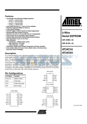 AT24C32N-10SC-2.5 datasheet - 2-Wire Serial EEPROM