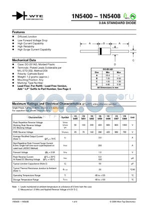 1N5401-TB datasheet - 3.0A STANDARD DIODE