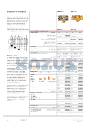 0205700000 datasheet - Disconnect Terminals