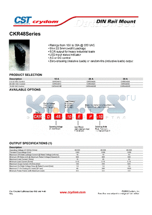 CKRD4810P datasheet - DIN Rail Mount