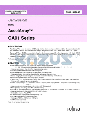 CA91 datasheet - CMOS AccelArray