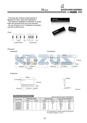 CAA06-8 datasheet - SILICON SURGE ABSORBER