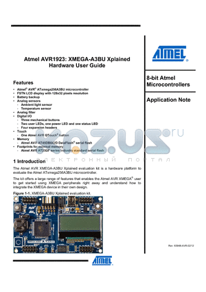 AT25DF081-SSH datasheet - 8-bit Atmel Microcontrollers