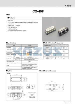 CX-49 datasheet - For ECU.