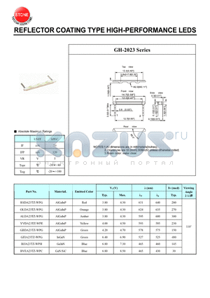 ALDA30TZ-WPG datasheet - REFLECTOR COATING TYPE HIGH-PERFORMANCE LEDS