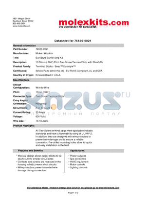 39100-1002 datasheet - 10.00mm (.394