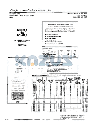 1N5526A datasheet - LOW VOLTAGE AVALANCHES SILICON OXIDE PASSIVATED ZENER REGULATOR DIODES