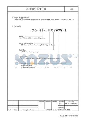 CL-824-MU1WW1_1 datasheet - LED lamp