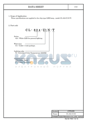 CL-824-U1N-T datasheet - LED lamp