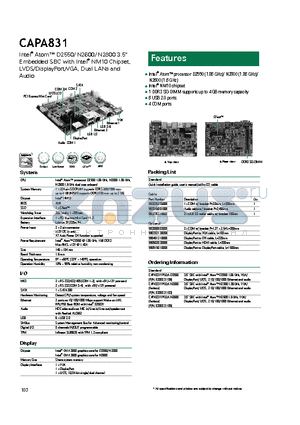 CAPA831 datasheet - 4 COM ports