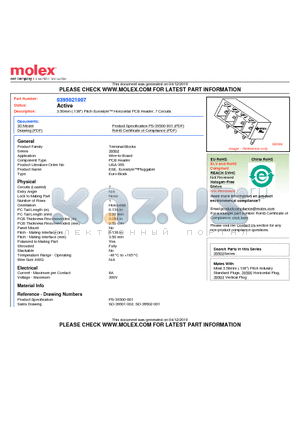 395021007 datasheet - 3.50mm (.138