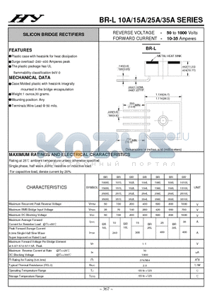 BR106L datasheet - SILICON BRIDGE RECTIFIERS