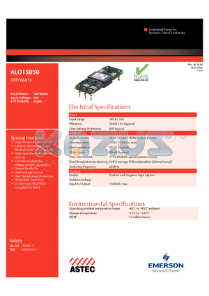 ALO15B50N datasheet - 180 Watts