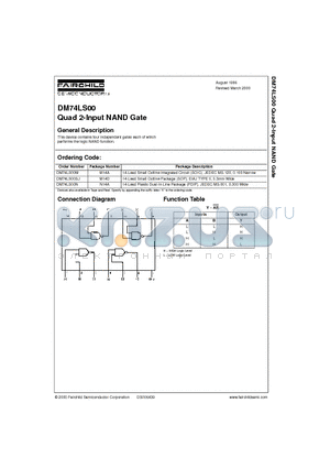 74LS00N datasheet - Quad 2-Input NAND Gate