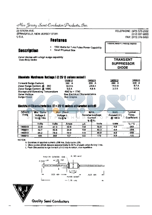 1N5611 datasheet - Zener diodes with a high surge capability Glass Body Diodes