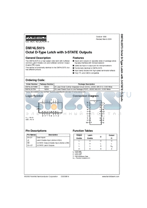 74LS573 datasheet - Octal D-Type Latch with 3-STATE Outputs