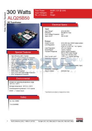 ALQ25B50N-6 datasheet - 300 Watts