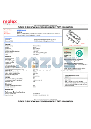 395264004 datasheet - 5.00mm (.197