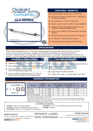 CL2-W-F datasheet - CL2 SERIES