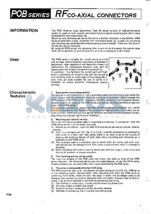 CL326-0001-0 datasheet - RFCO-AXIAL CONNECTORS