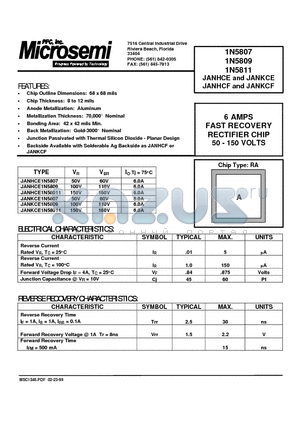 1N5808 datasheet - ULTRA  FAST RECTIFIERS