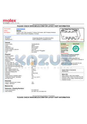 395354004 datasheet - 5.08mm (.200