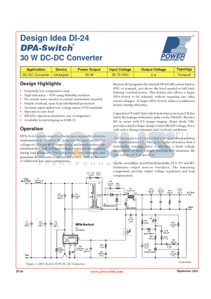 DI-24 datasheet - 30 W DC-DC Converter