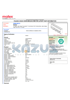 399100313 datasheet - 10.16mm (.400