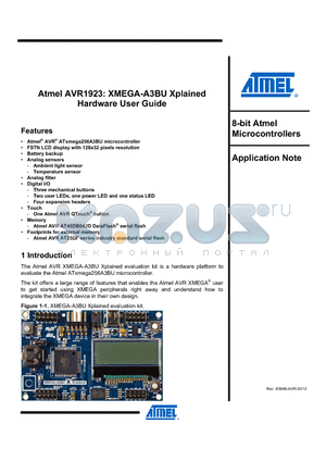 AT45DB081D-SS datasheet - 8-bit Atmel Microcontrollers
