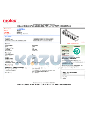 54597-4000 datasheet - Mi II Clip, 40 circuits