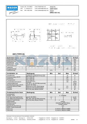 DIP05-1A72-10L_DE datasheet - (deutsch) DIP Reed Relay