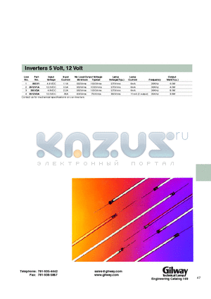 1N5V1 datasheet - Inverters 5 Volt, 12 Volt