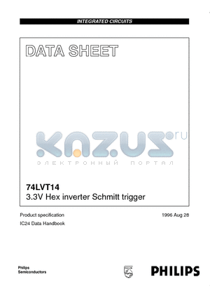 74LVT14PW datasheet - 3.3V Hex inverter Schmitt trigger