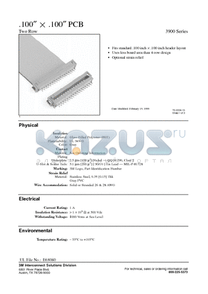 A3920-0000T datasheet - 100 x 100, PCB Two Row