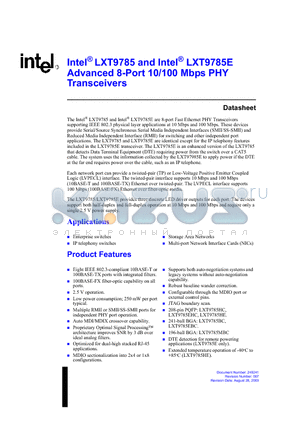 DJIXPLCD0QE000 datasheet - Advanced 8-Port 10/100 Mbps PHY Transceivers