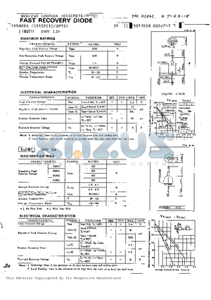 3BH61 datasheet - FAST RECOVERY DIODE
