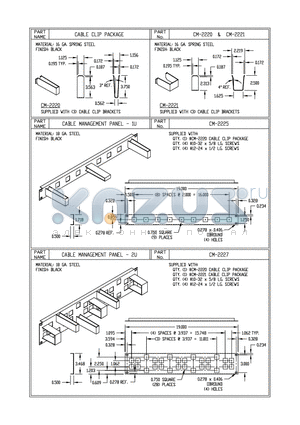 CM-2221 datasheet - CABLE CLIP PACKAGE