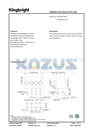 AM2520EF_1 datasheet - SUBMINIATURE SOLID STATE LAMP