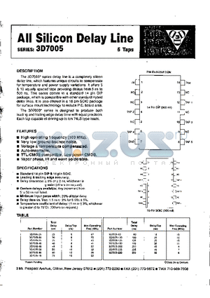 3D7005-35 datasheet - All Silicon Delay Line