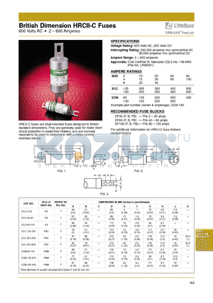 2CM400.Z datasheet - British Dimension HRCII-C Fuses