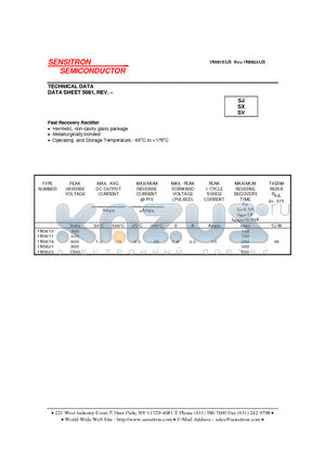 1N5615 datasheet - Fast Recovery Rectifier