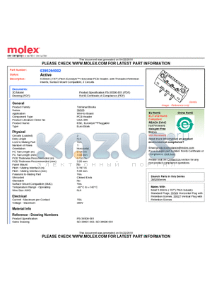 395264002 datasheet - 5.00mm (.197