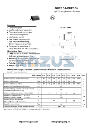 DHE0.5M datasheet - High Efficiency Recovery Rectifiers