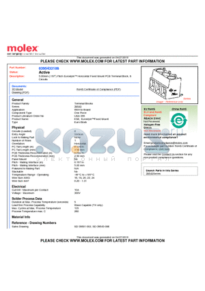 395433108 datasheet - 5.00mm (.197